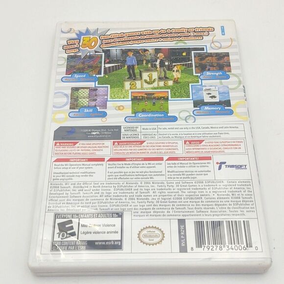 Family Party 30 Great Games for Nintendo Wii Game with Instruction Manua… - Picture 3 of 4